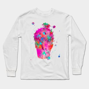 Cactus Watercolor Painting 4 Long Sleeve T-Shirt